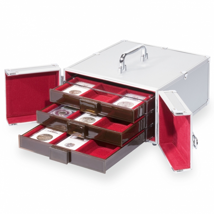 Leuchtturm Münzkoffer Cargo MB 5, für bis zu 5 Münzboxen im Format 236x20x303 mm – Bild 2