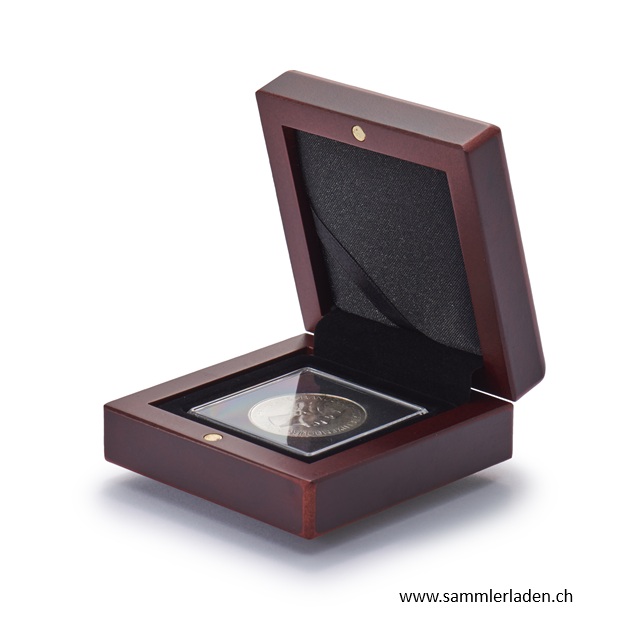 Etui Volterra für Quadrum-Kapsel Mahagohnifarben