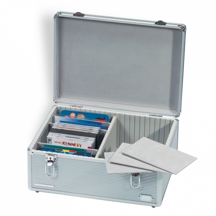 Sammelkoffer CARGO MULTI XL für Postkarten oder Münzen-Sätze, Alu-Design – Bild 3