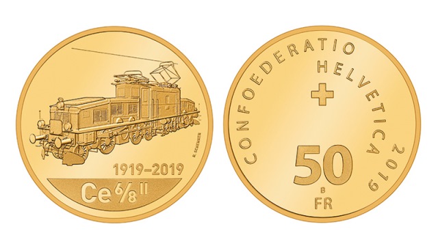 50 Fr. 100 Jahre Krokodil Lokomotive 2019 PP