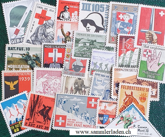Soldatenbriefmarken Schweiz