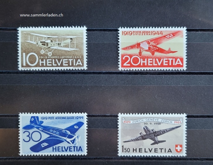 Schweiz 1944 Flugpost Serie 37 - 40