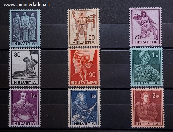 Schweiz 1941 Historische Bilder Serie 243 -251