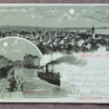 Rorschach bei Vollmond Litho Postkarte 1899