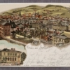 St. Gallen mit Museum Litho Postkarte 1900