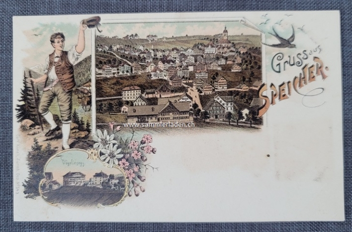 Speicher AR Litho Ansichtskarte um 1900 ungebraucht