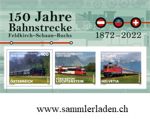 Block ÖSTERREICH Bahnstrecke Feldkirch-Buchs