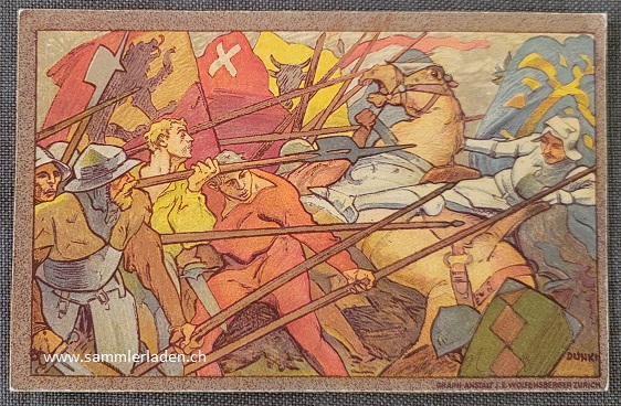 Bundesfeierkarte Burgunderkriege 1911