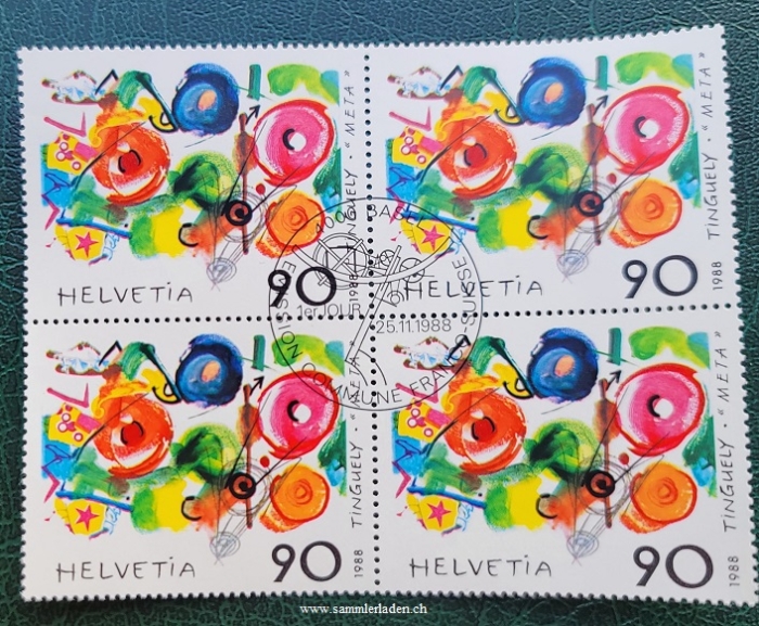 Gemeinschaftsausgabe Jean Tinguely Schweiz - Frankreich 1988 ( Nr. 769 ) – Bild 3