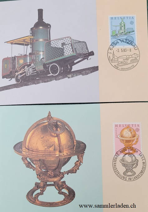 Maximum-Karte Schweiz Europa  1983
