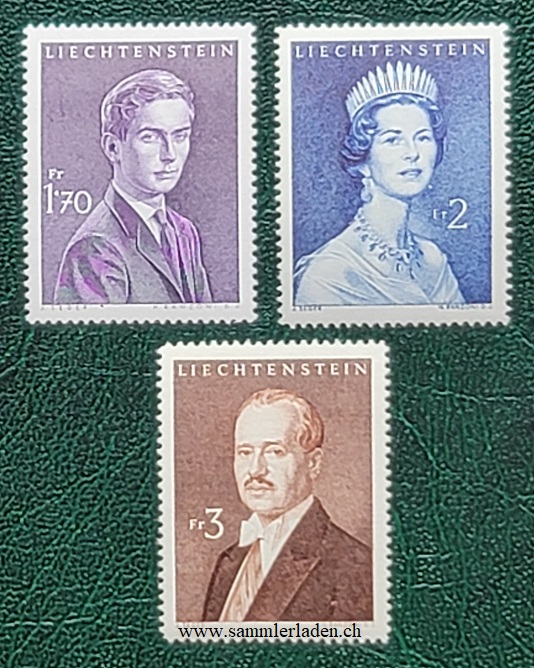 Liechtenstein Fürstenfamilie 1960/64 Nr. 339 - 341