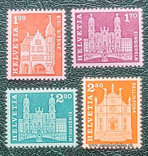 Schweiz 1963 Baudenkmäler Nr. 391-394