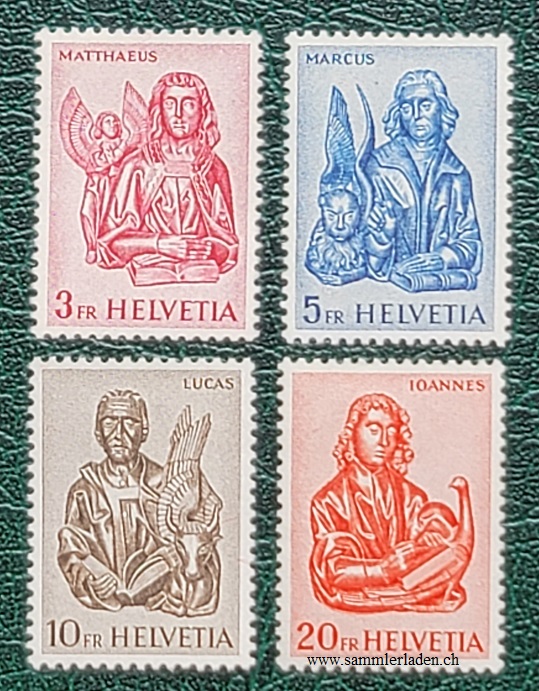 Schweiz 1961 Evangelisten Nr. 381-384
