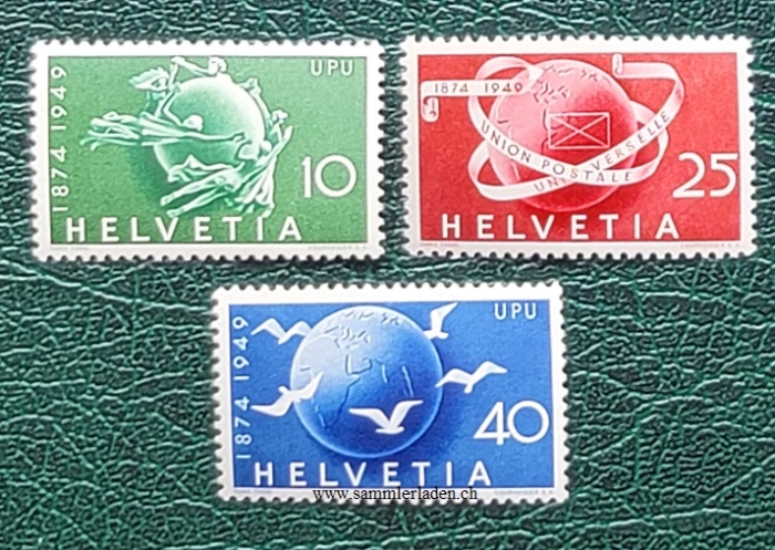 Schweiz 1949 75 Jahre Weltpostverein