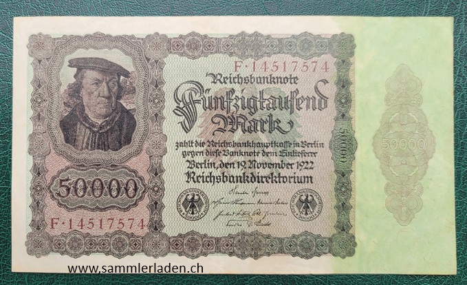 50 Tausend Mark dunkle Ausgabe