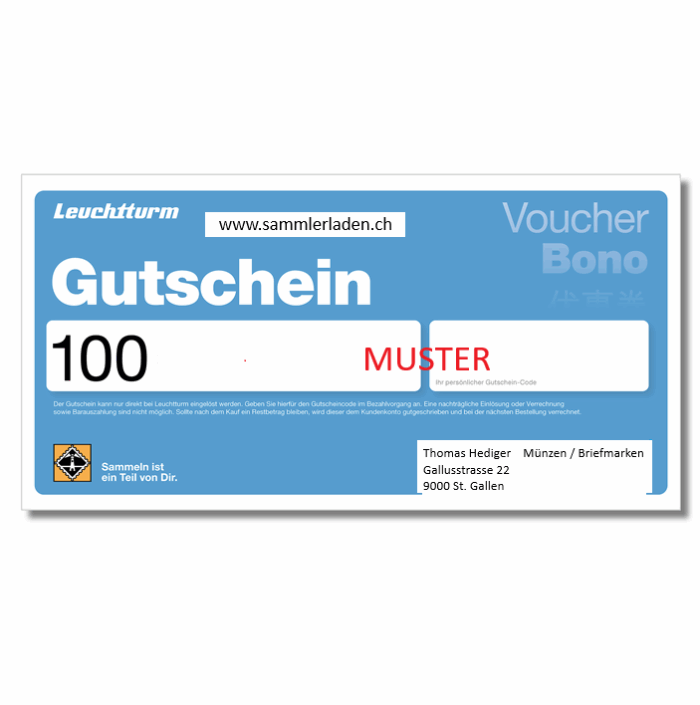 Geschenkgutscheine Sammlerladen Hediger St. Gallen