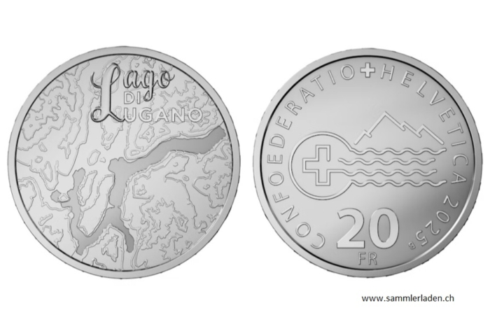 2o Fr. Lago di Lugano 2025 Silber