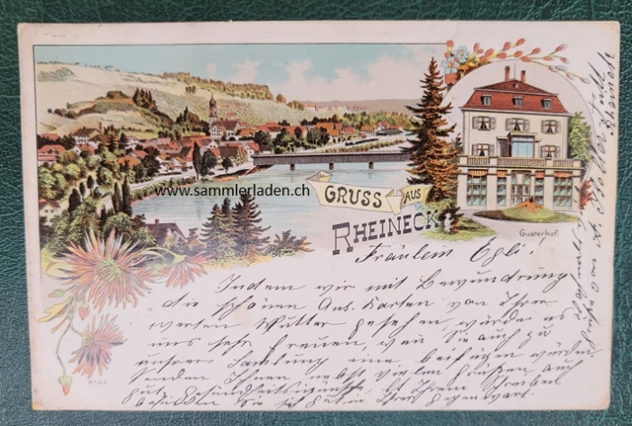 Rheineck 1901 Litho. - Postkarte