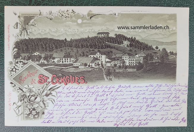 St. Ceruges VD Litho. - Postkarte um 1900