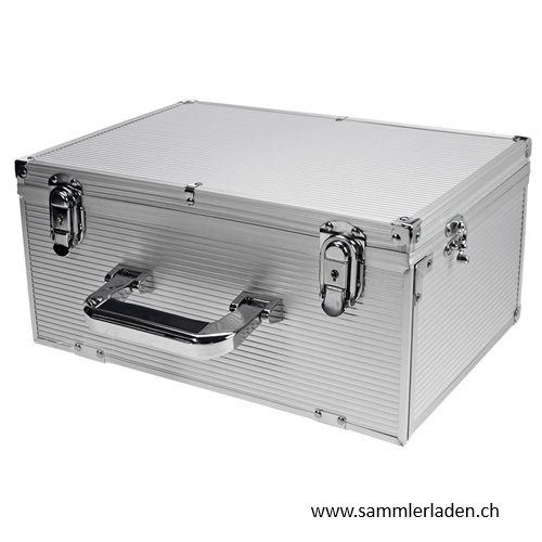 SAFE Münzenkoffer mit 15 roten Tableaus für ca. 500 Münzen