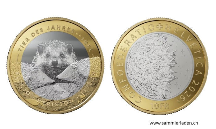 10 Fr. Gedenkmünze 2026 IGEL