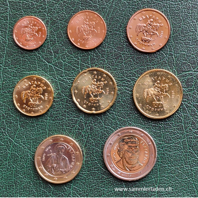Bulgarien Euro Münzen-Serie 2026