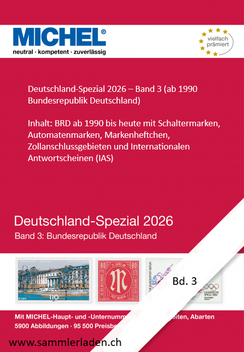 MICHEL Deutschland Spezial-Katalog Bundesrepublik ab 1990 2026 - Band 3