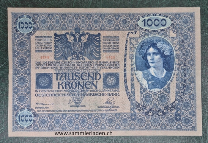 Österreich / Ungarn Deutschösterreich 1000 Kronen ( 1919 )