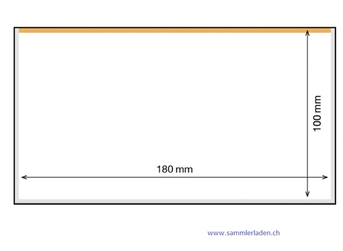 Schutzhüllen Basic 180 für Banknoten 180 x 100 mm