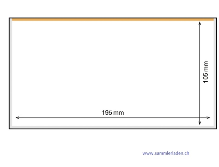 Schutzhüllen Basic 195 für Banknoten 195 x 105 mm