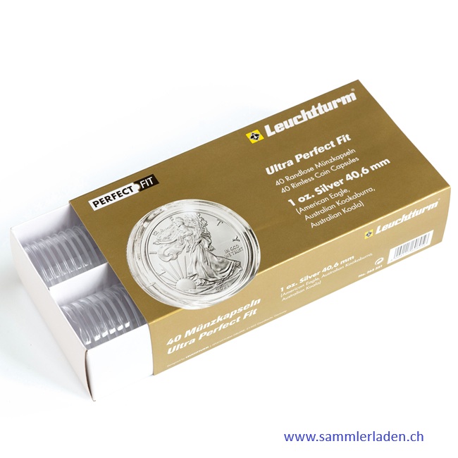 Ultra Perfect Fit Münzkapseln ohne Rand 40er-Pack