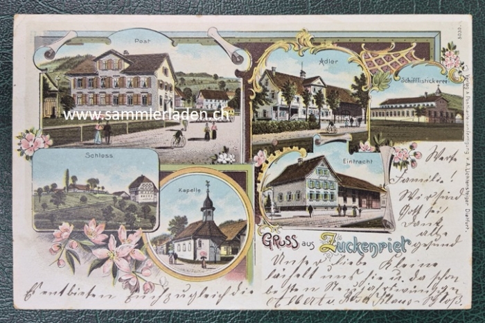 Litho Postkarte Zuckenried SG 1902
