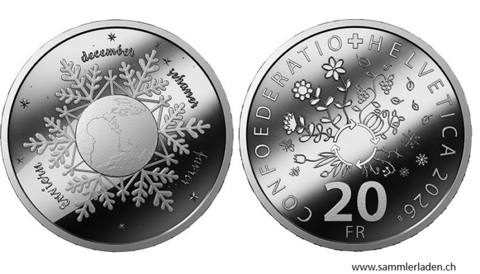 2o Fr. Winter 2026 Silber